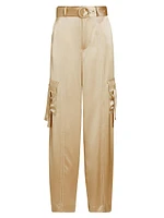 Jenson Satin Cargo Pants