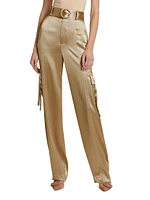 Jenson Satin Cargo Pants