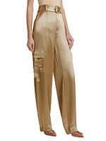 Jenson Satin Cargo Pants