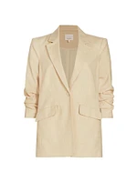 Kylie Linen-Cotton Blazer