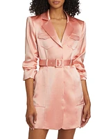 Laith Satin Blazer Minidress