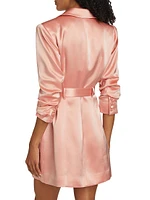 Laith Satin Blazer Minidress