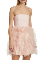 Ryan Ruffled Strapless Minidress