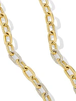 DY Madison Chain Necklace in 18K Yellow Gold with Diamonds