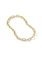 DY Madison Chain Necklace in 18K Yellow Gold with Diamonds