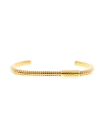 Goldtone Logo Cuff