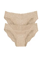 Stretch Lace Brief Set