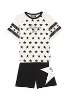 Little Boy's & Logo Star Print T-Shirt