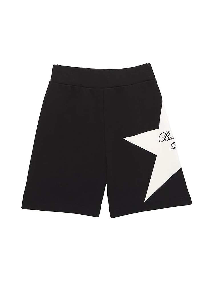 Little Boy's & Star Cotton Jersey Shorts