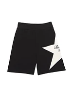 Little Boy's & Star Cotton Jersey Shorts