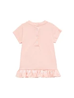 Baby Girl's Star Jersey T-Shirt Dress & Bloomers Set