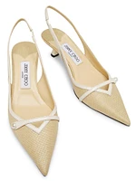 Amita 45MM Raffia Pumps