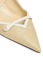 Amita 45MM Raffia Pumps