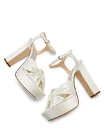 Heloise 120MM Satin Platform Sandals
