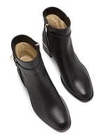 Noor 45MM Block-Heel Leather Boots