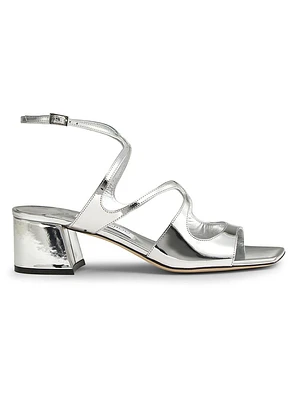 Azilia 45MM Metallic Leather Sandals