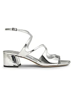 Azilia 45MM Metallic Leather Sandals