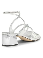 Azilia 45MM Metallic Leather Sandals