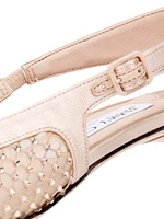 Amel Crystal-Embellished Satin Pumps