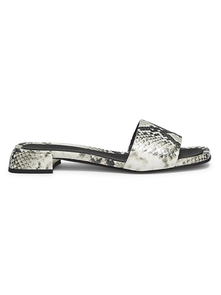 Lena Leather Flat Sandals