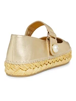 Fayence Pearl-Embellished Espadrilles