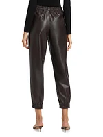 Iconic Altermat Faux-Leather Jogger Pants