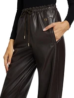 Iconic Altermat Faux-Leather Jogger Pants