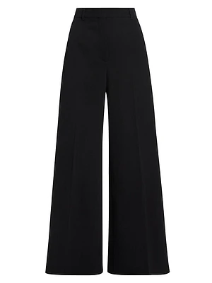 Wool Flared Trousers