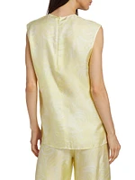 Feather Silk Sleeveless Top