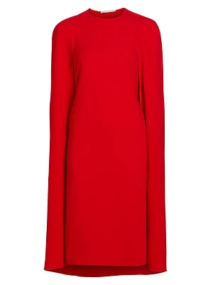 Knee-Length Cape Dress