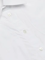 Cotton Round-Sleeve Shirt