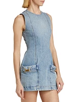 Sleeveless Denim Minidress