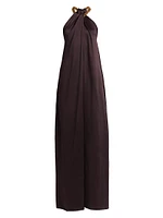 Chain Halterneck Gown