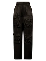 Ines Satin Cargo Trousers