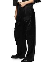 Ines Satin Cargo Trousers