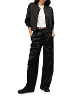 Ines Satin Cargo Trousers