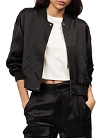 Nico Satin Bomber Jacket