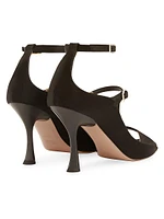 Riley 90MM Satin Heeled Sandals