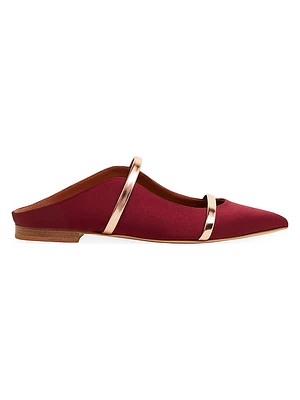 Maureen Satin Flat Mules