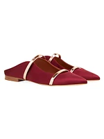 Maureen Satin Flat Mules