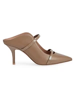 Maureen 70MM Leather Heeled Mules