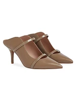 Maureen 70MM Leather Heeled Mules