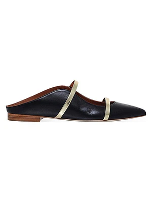 Maureen Leather Flat Mules