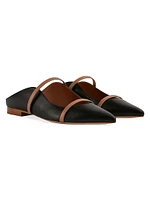 Maureen Leather Flat Mules