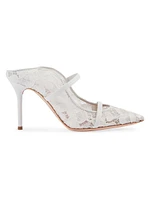 Maureen 85MM Lace Stiletto Heeled Mules