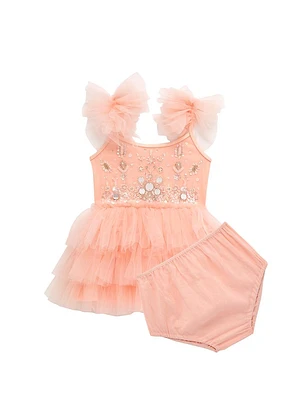 Baby Girl's Fairytale Gala Bebe Crystal Palace Tutu Dress