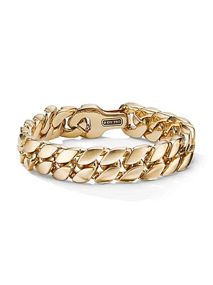 Curb Chain Bracelet in 18K Yellow Gold, 14.5MM