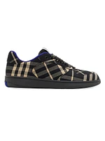 Check Terrace Cotton-Blend Sneakers