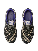 Check Terrace Cotton-Blend Sneakers