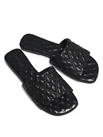 Quilted Leather Sandals